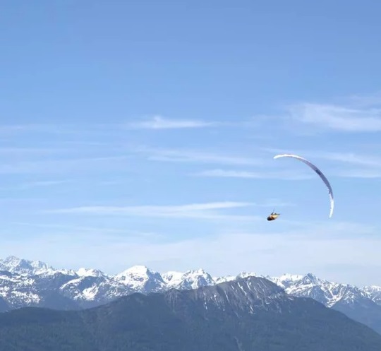 Paragliding in de winter